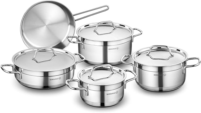 Korkmaz Alfa 9 Piece Cookware Set