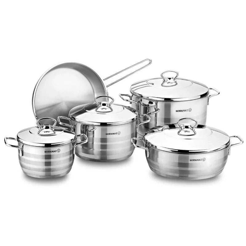 Korkmaz Astra 9 Piece Cookware Set