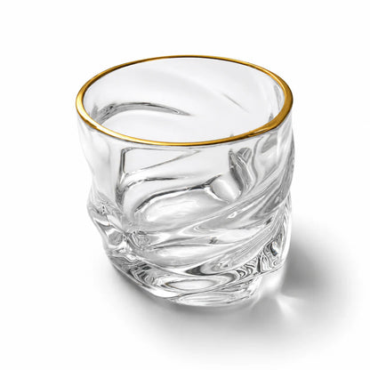 6 Pcs Gold Rim Glass Set