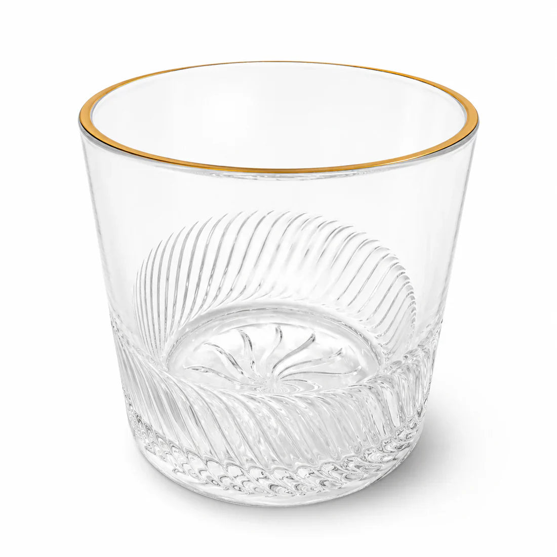 6 Pcs Gold Rim Glass Tumbler Set