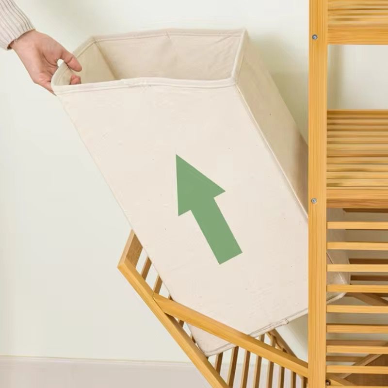 2-Tier Multi Bamboo Laundry Wooden