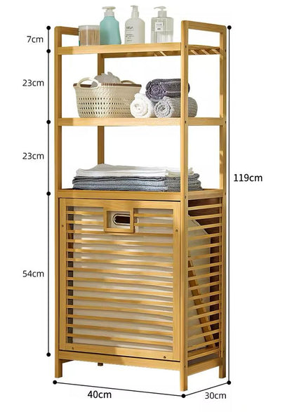 2-Tier Multi Bamboo Laundry Wooden