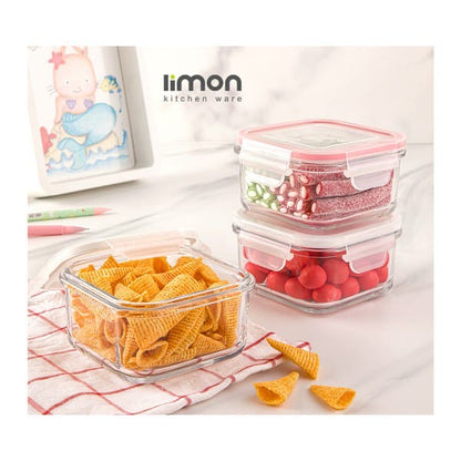 Limon Glass Container-440 ML