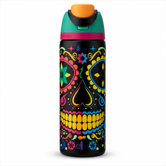 Owala 32oz Sugar Skull Edition FreeSip Insulated Water Bottle – Limited Color Drop