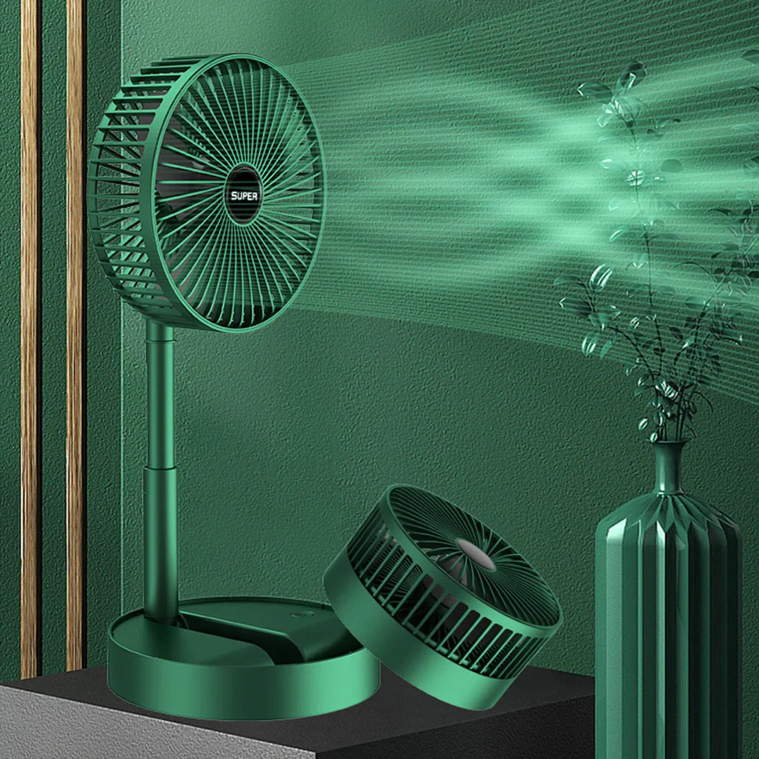 Rechargeable Electric Fan Mini Foldable