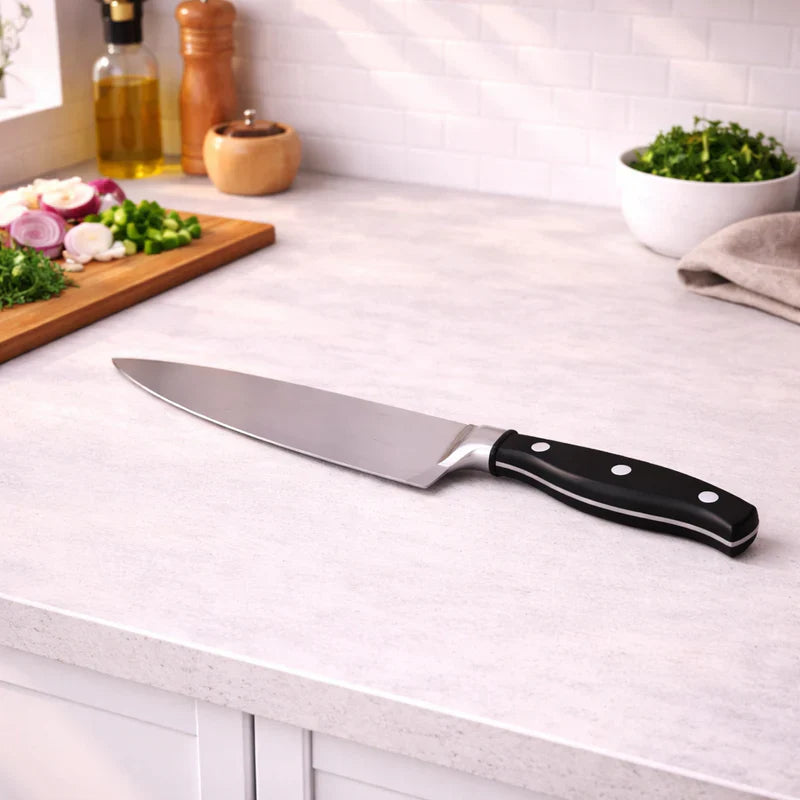 Danny Home Black Riveted Handle Chef’s Knife 34.7cm