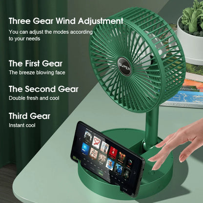 Rechargeable Electric Fan Mini Foldable