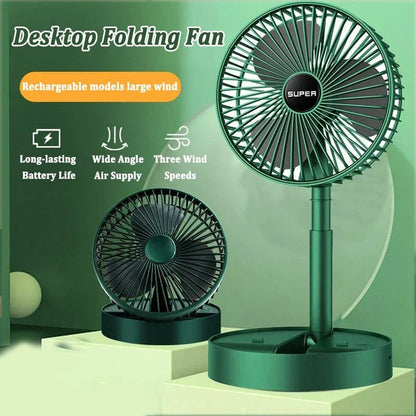 Rechargeable Electric Fan Mini Foldable