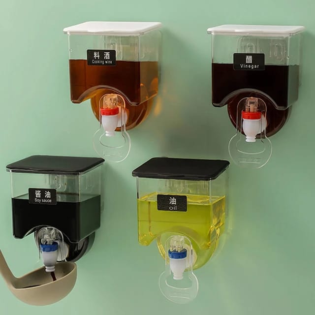 Kitchen Wall Mounted Storage Seasoning Oil Tank