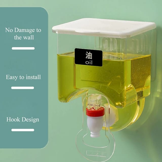Kitchen Wall Mounted Storage Seasoning Oil Tank