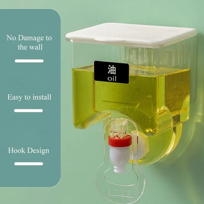 Kitchen Wall Mounted Storage Seasoning Oil Tank