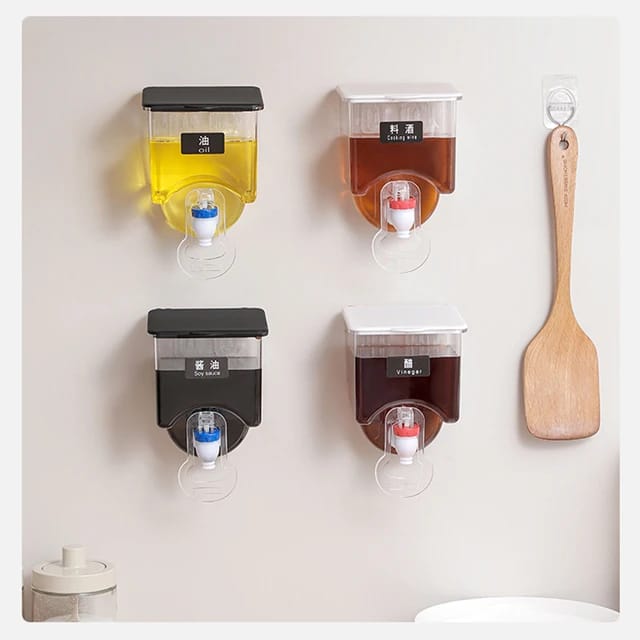 Kitchen Wall Mounted Storage Seasoning Oil Tank