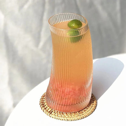 Vertical Striped Glass-6 Piece Set