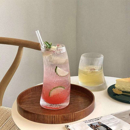 Vertical Striped Glass-6 Piece Set