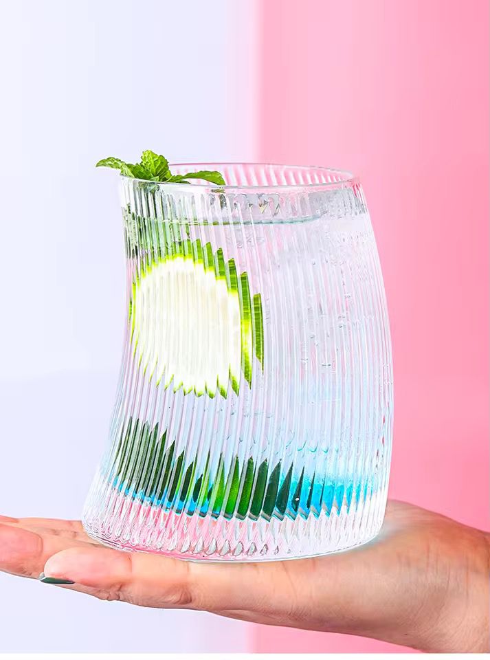 Vertical Striped Glass-6 Piece Set