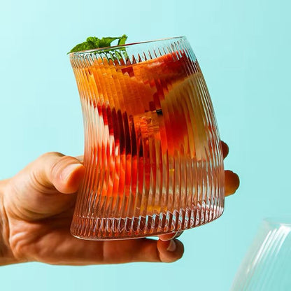 Vertical Striped Glass-6 Piece Set