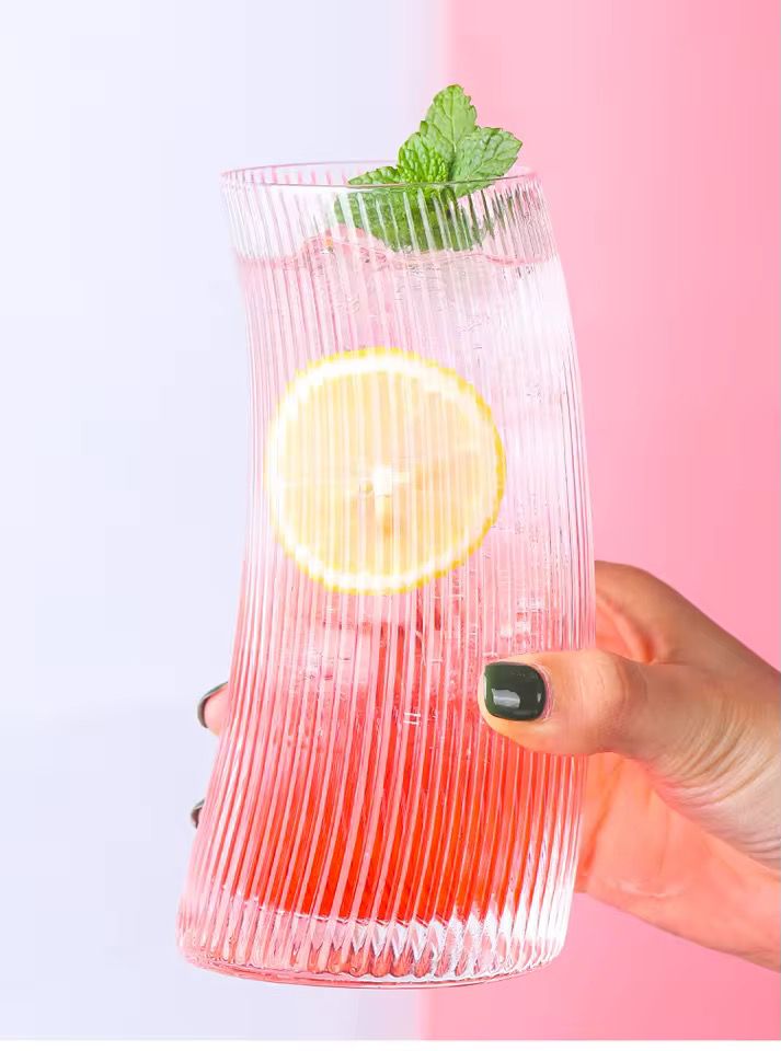 Vertical Striped Glass-6 Piece Set