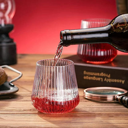 Vertical Wine Glass