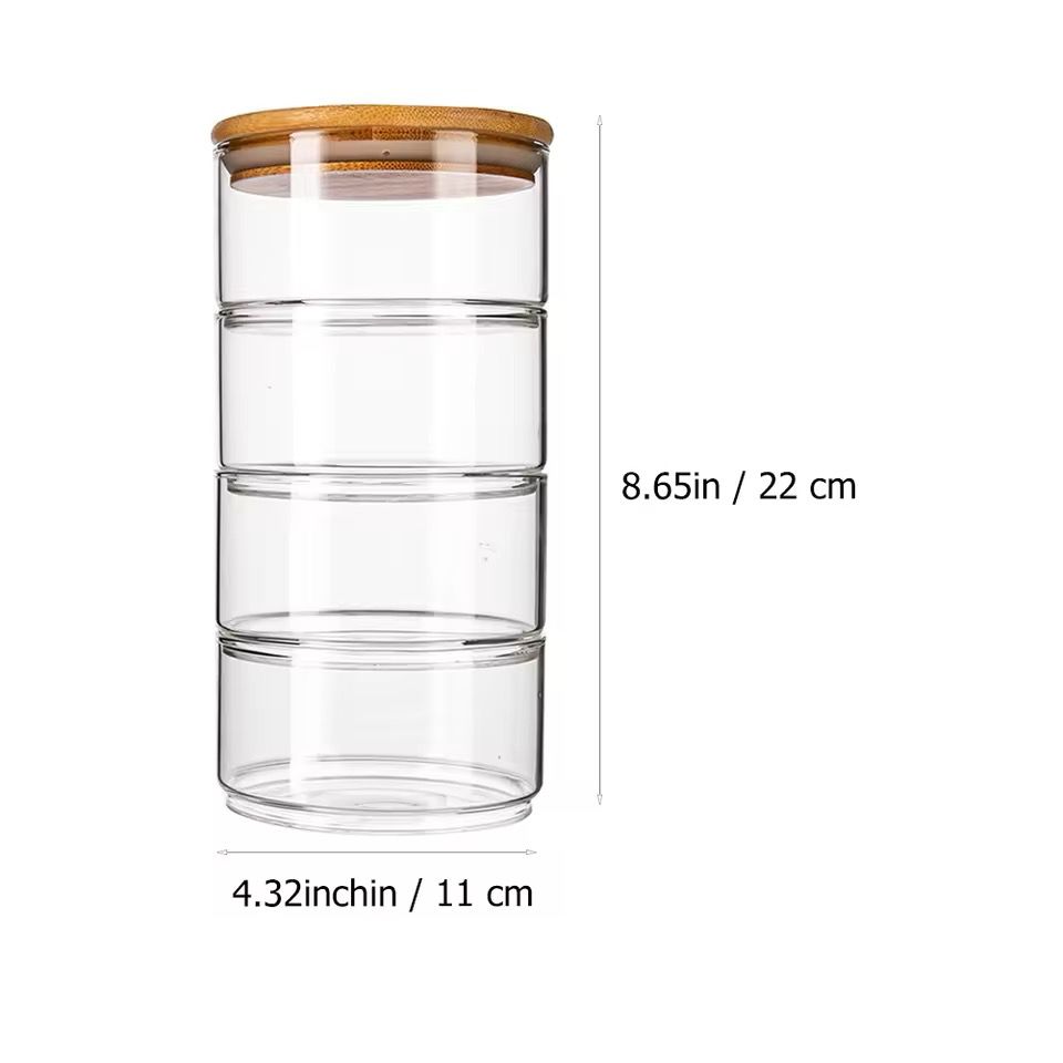 4 Layer Glass Container