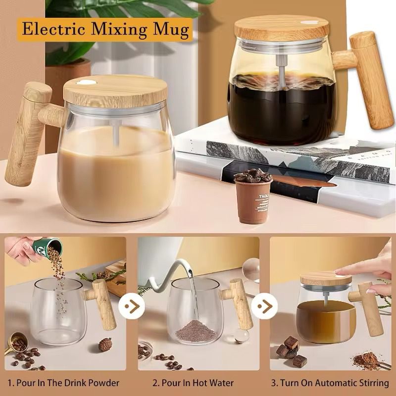 Electric Mixing Coffee Mug (400ML)