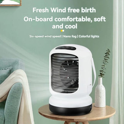 Nebulizing cooling fan, Breeze Flow Mini Air Cooler