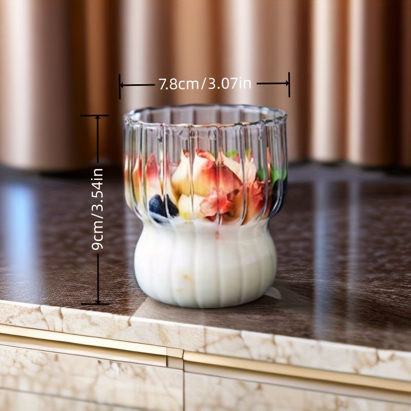 Clear Stripped Glass-1 Piece