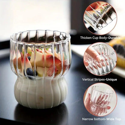 Clear Stripped Glass-1 Piece