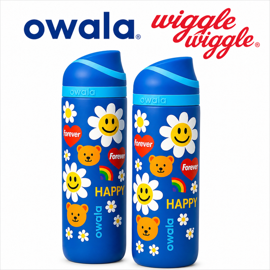 Owala 32oz Wiggle Wiggle Edition FreeSip Insulated Water Bottle – Happy Bear Collection