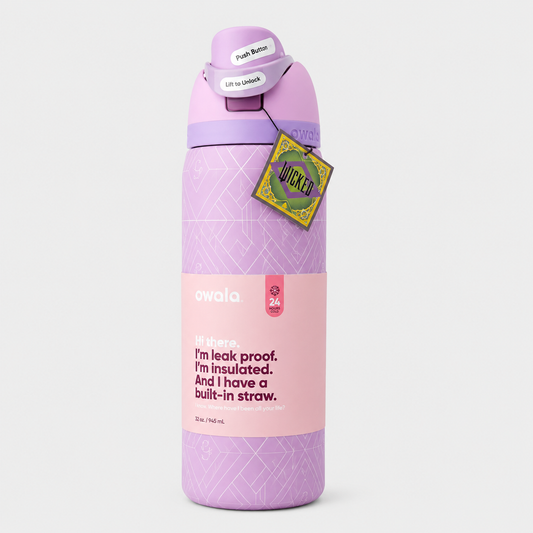 Owala 32oz Insulated Water Bottle – Wicked Edition with Built-In Straw
