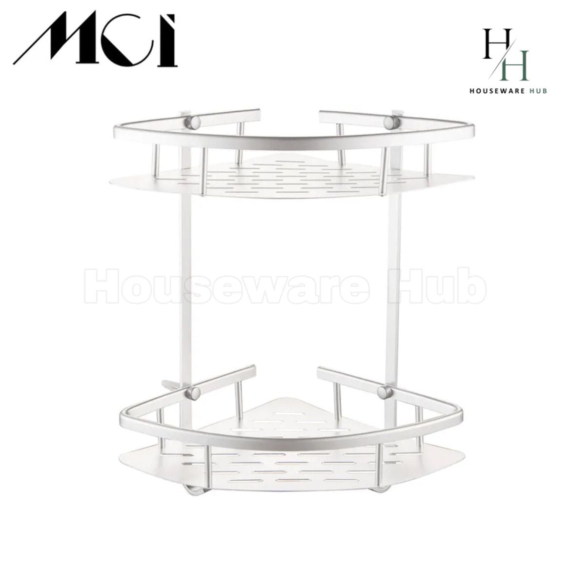 Shower bath holder 2 layer-Aluminium