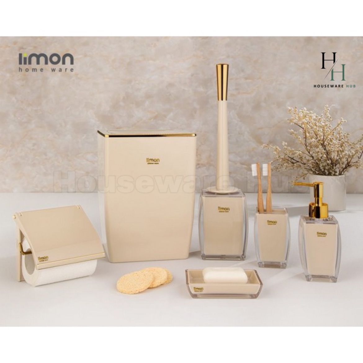 Limon Classic Bathroom Set (6 Piece)