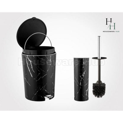 Limon Marble-Design Bathroom Set (6 Piece)