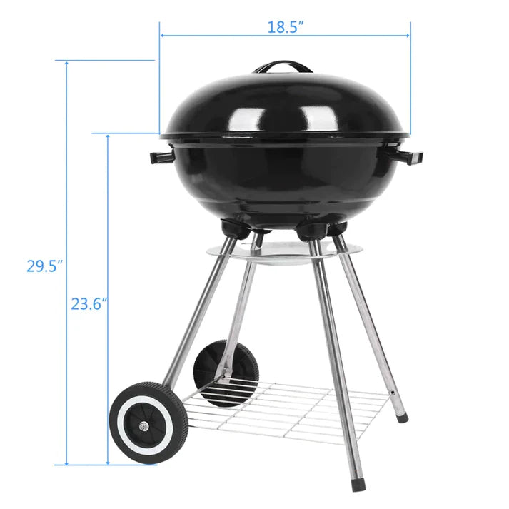 Apple Charcoal Stove BBQ Grill (18 inch)