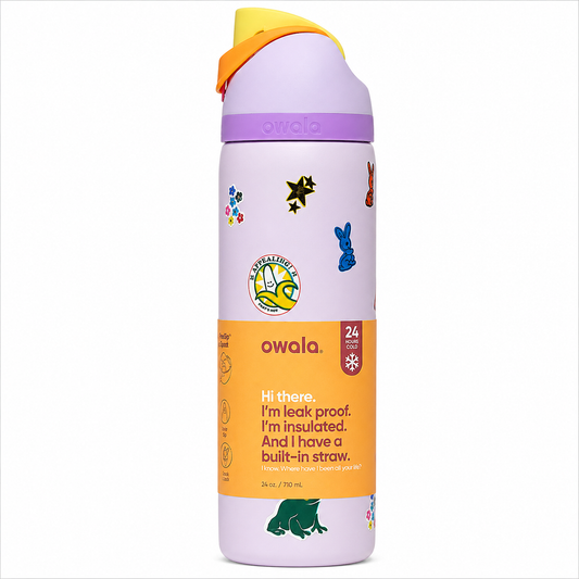 Owala 24oz Sticker Pop Edition FreeSip Insulated Water Bottle – Limited Collection