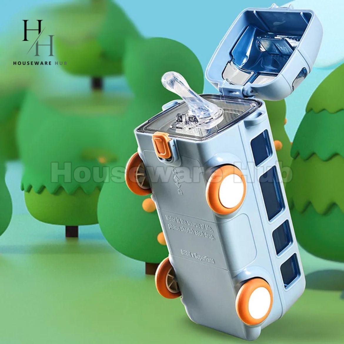 Bus-Style Water Bottle For Kids-500ML