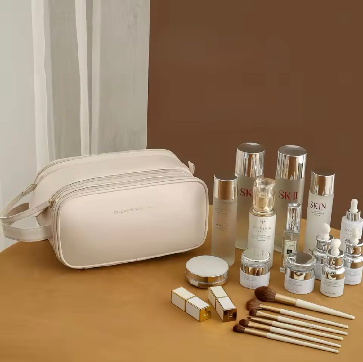 Triple Charm Makeup Bag