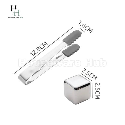 Reuseable Stainless Steel Ice-Cubes (6 Piece Set)