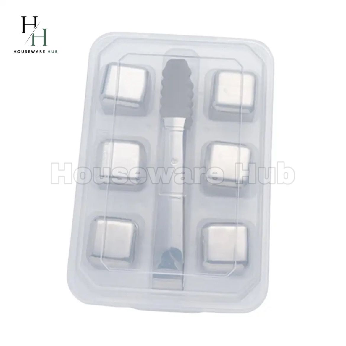 Reuseable Stainless Steel Ice-Cubes (6 Piece Set)