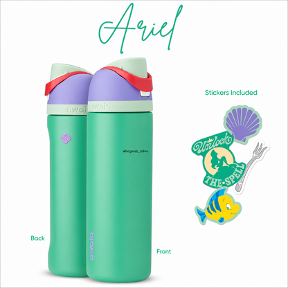 Owala 24oz Disney Princess Edition Insulated Water Bottle – Limited Collection