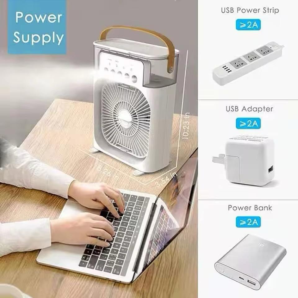SPRAY HUMIDIFIER WATER COOLING FAN.