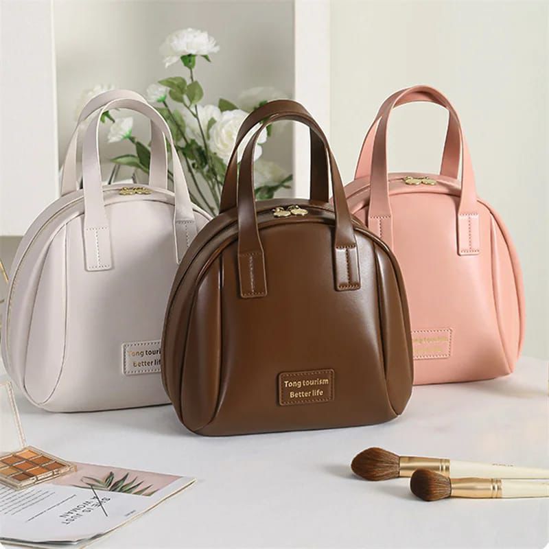 Handle-Top Cosmetic Bag