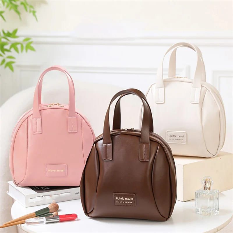 Handle-Top Cosmetic Bag