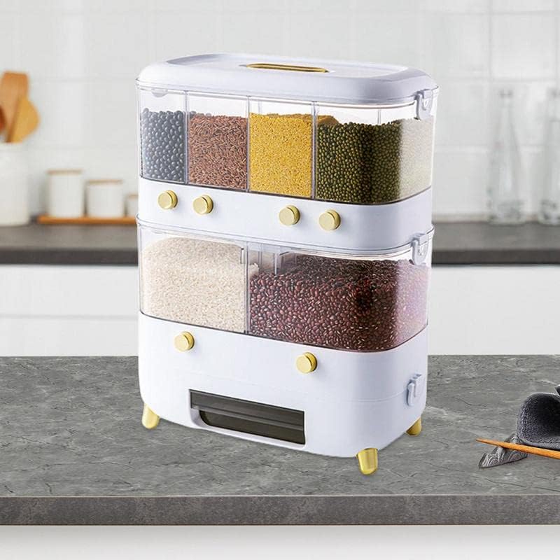 6 Grid Rice Grain Container