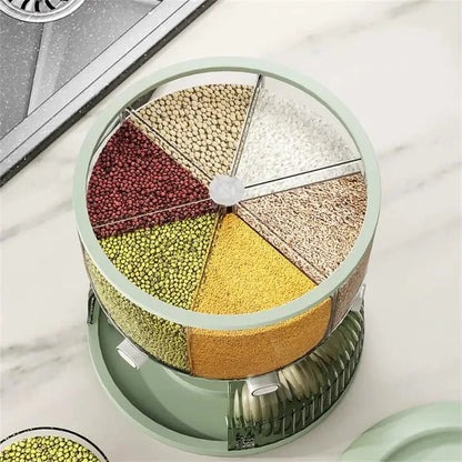 Rotating Grain Dispenser With Egg Tray