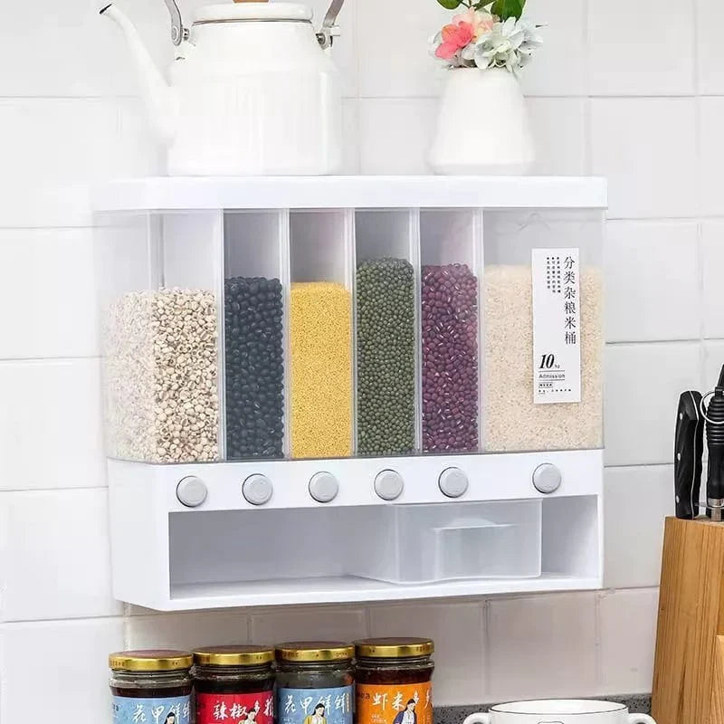 6 Partition Cereal Dispenser