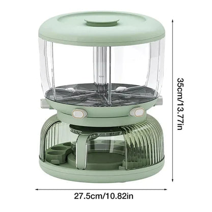 Rotating Grain Dispenser With Egg Tray