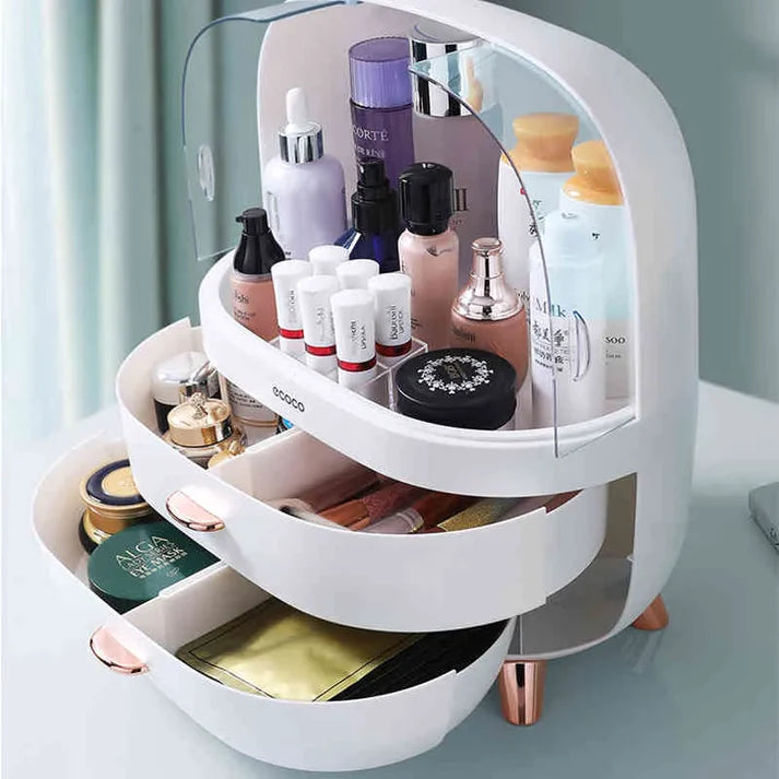 Cosmetics Organizer With Drawer Jewellery Container