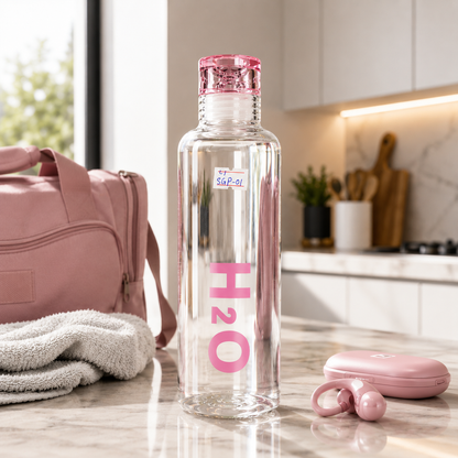 H2O Glass Water Bottle 500ml | Leakproof