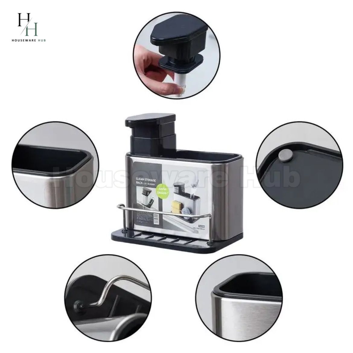 Stainless Steel 3in1 Sink Organizer
