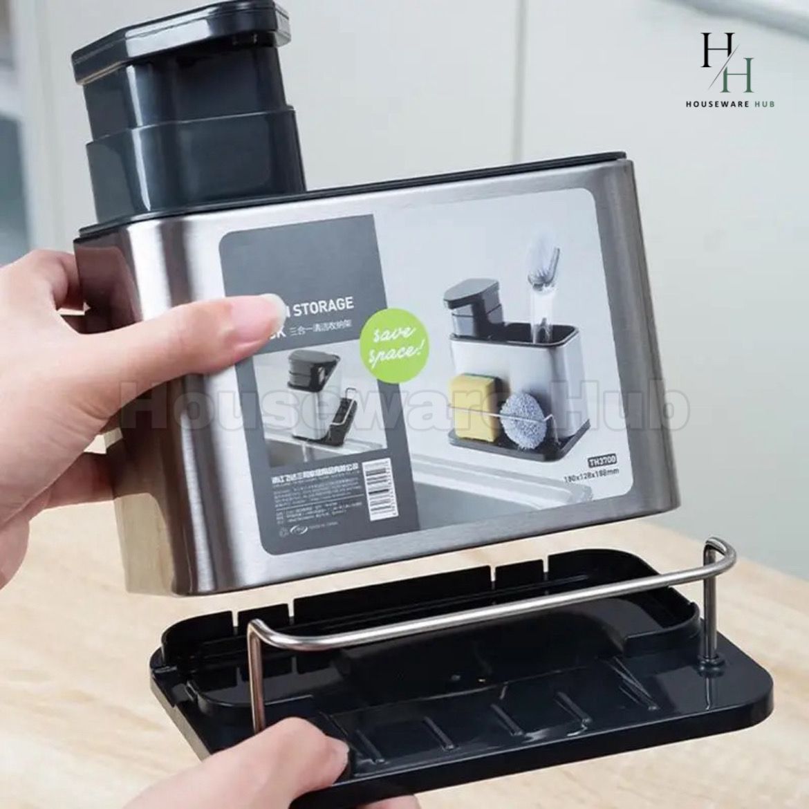 Stainless Steel 3in1 Sink Organizer